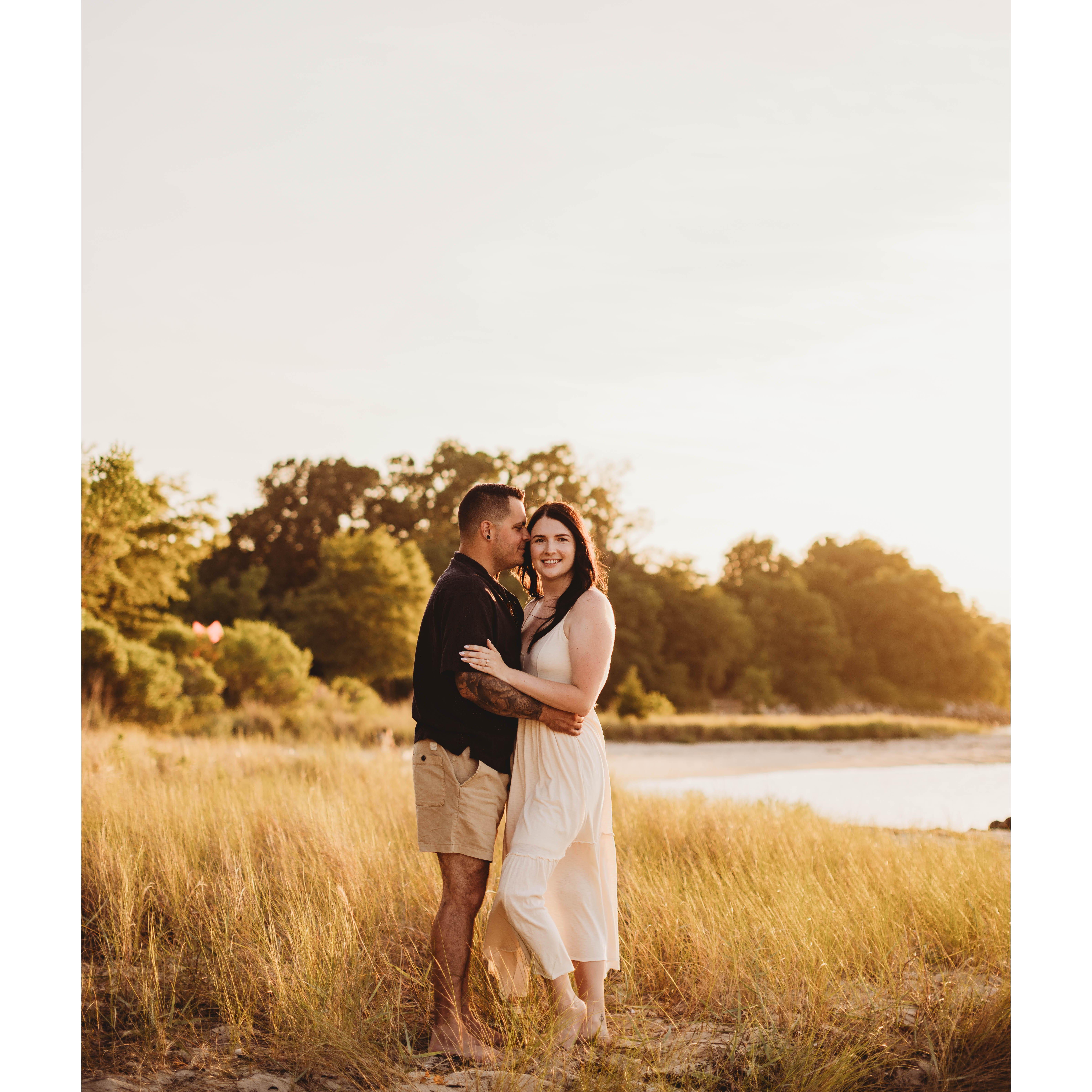 Engagement Photos at Yorktown Beach - June 2024