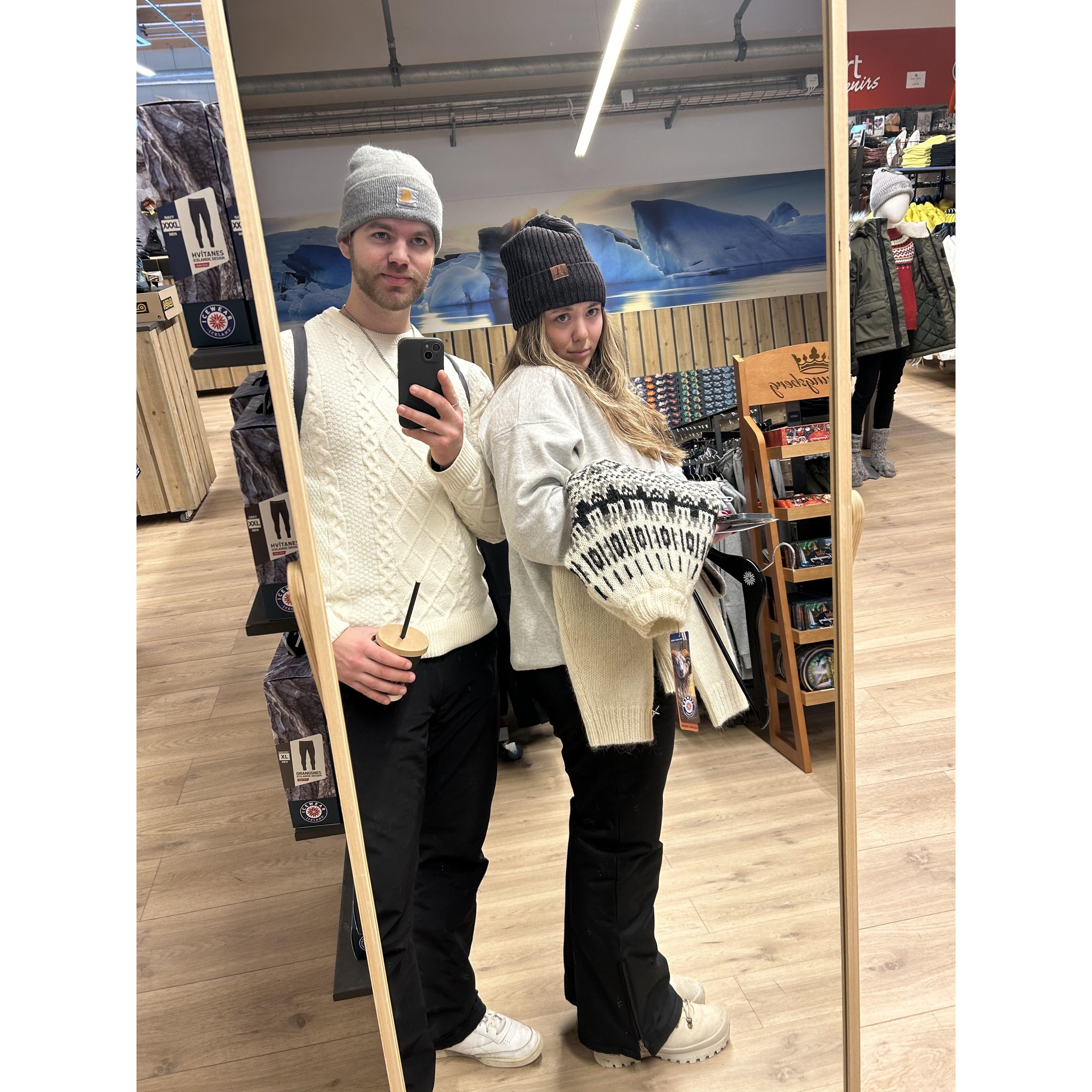 Us in a convenience store in Vik, Iceland! 1.26.2024