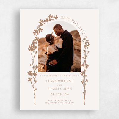 Camel, Beige Wedding Save the Date - Matienzo Photo