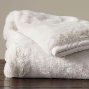 Faux Fur Oversized Throw - Ivory Alpaca