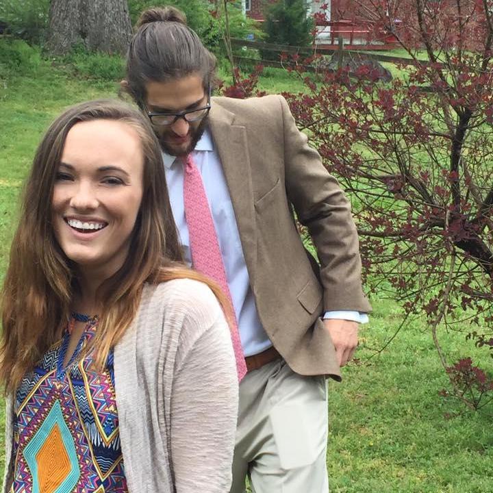 Remember when Andrew's hair was long enough for a man bun? This was Easter 2016.