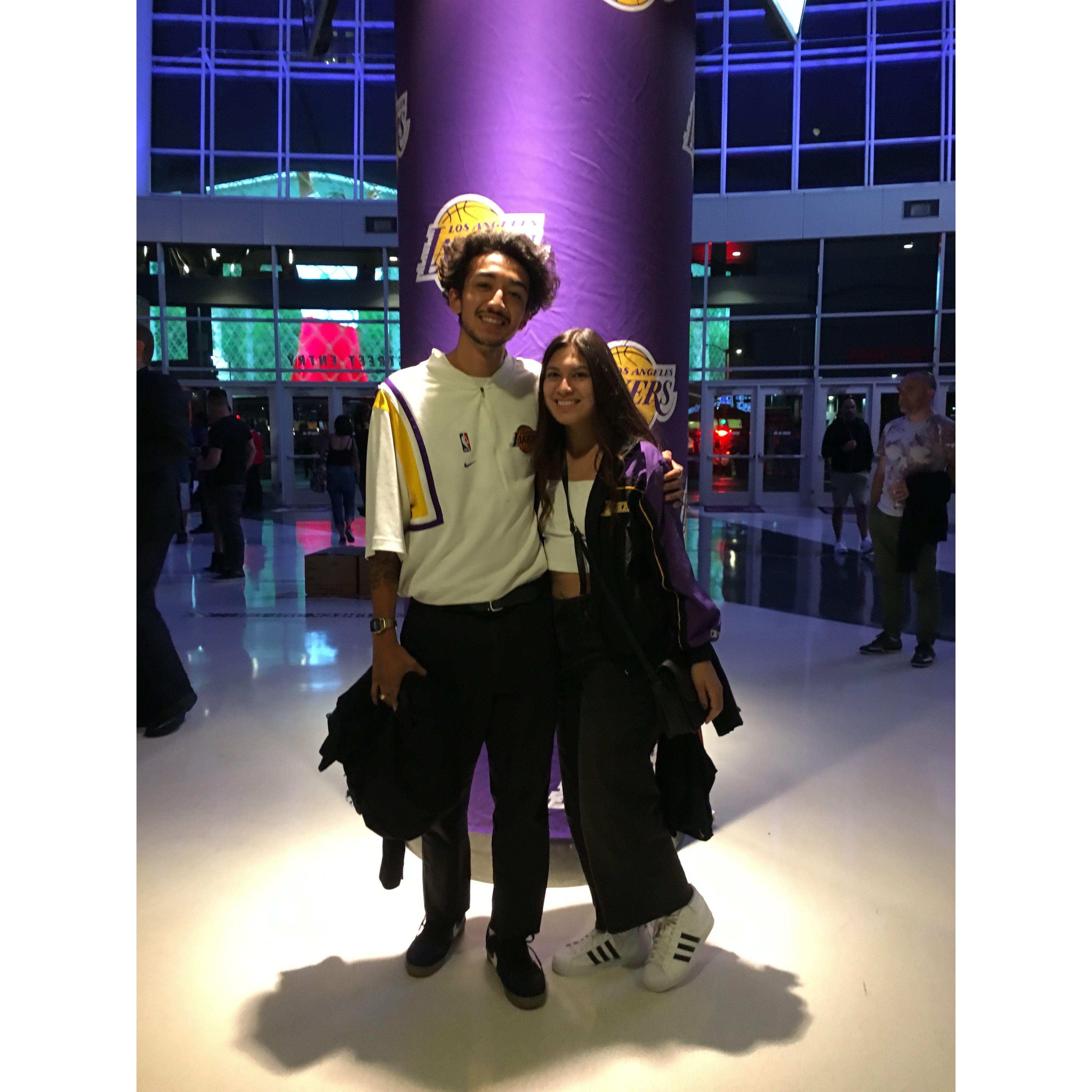 Our first Laker game together (-: