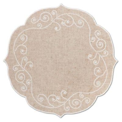 Lenox® French Perle Round Placemat in Linen