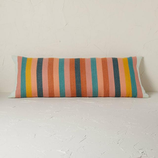 Oversized Oblong Woven Stripe Decorative Throw Pillow - Opalhouse™ designed with Jungalow™