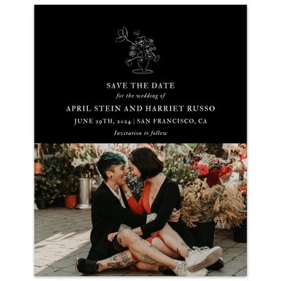 Black Wedding Digital Save the Date - Keole Photo