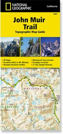 John Muir Trail Topographic Map Guide