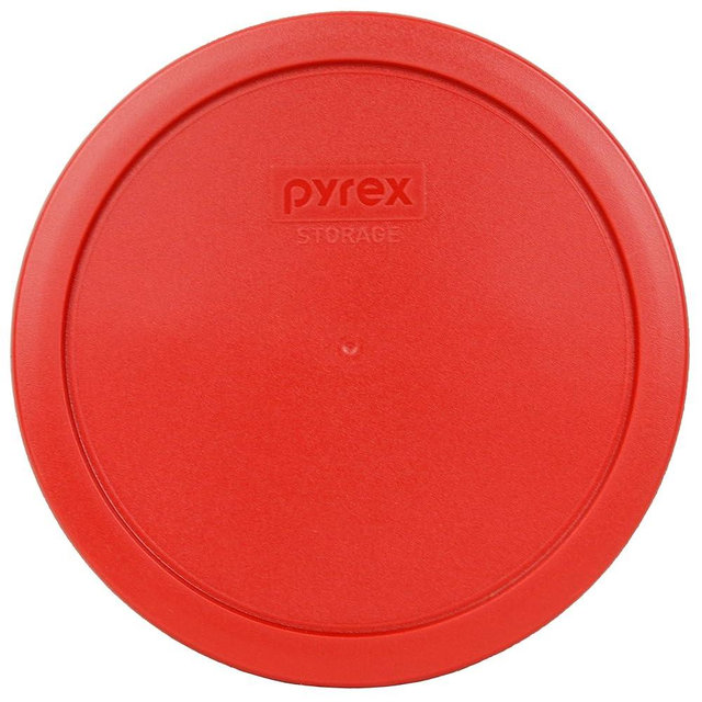 Pyrex 7402-PC 6/7 Cup Poppy Red Food Storage Replacement Lid - Made in USA