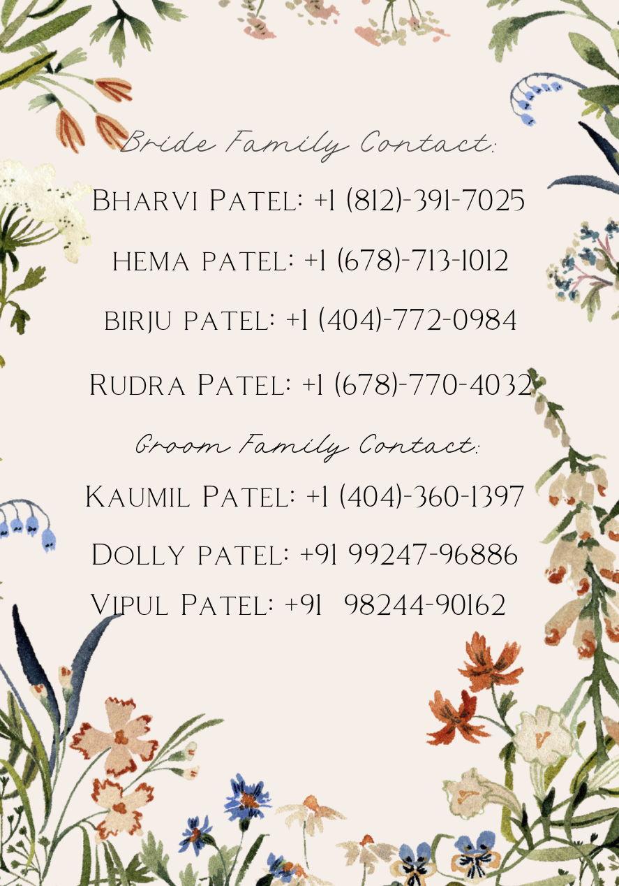 The Wedding Website of Bharvi Patel and Kaumil Patel