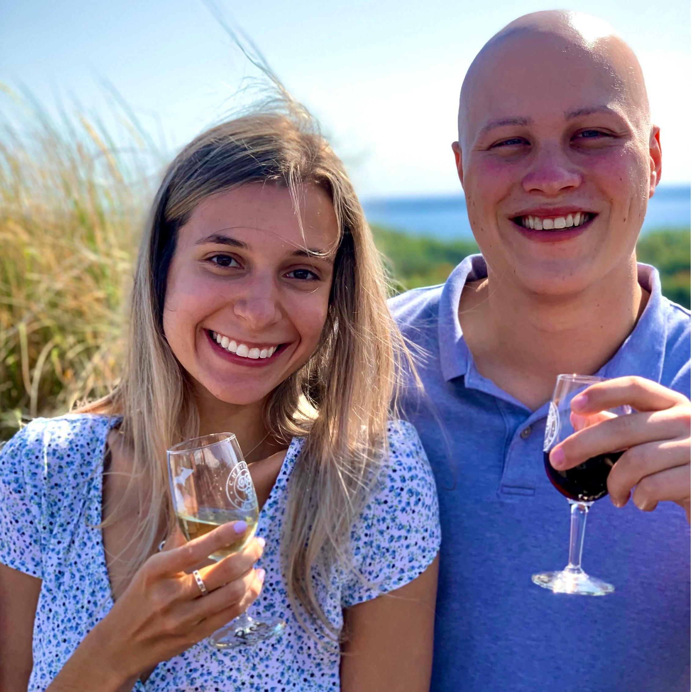 Celebrating an anniversary while wine tasting in Traverse City
2020