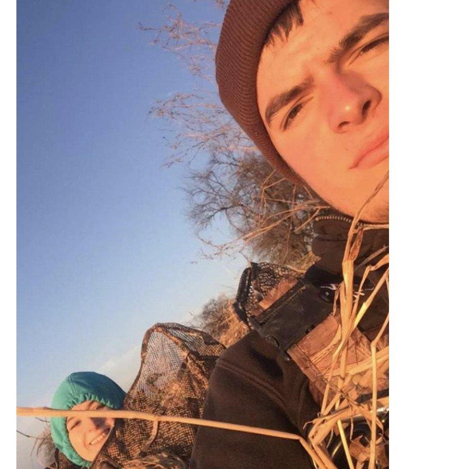 Somehow he convinced me it would be "fun" to lay in a duck blind all day in the cold... we didn't see a single bird.