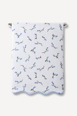 Kassatex Over the Moon Scallop Edge Bath Towel Collection