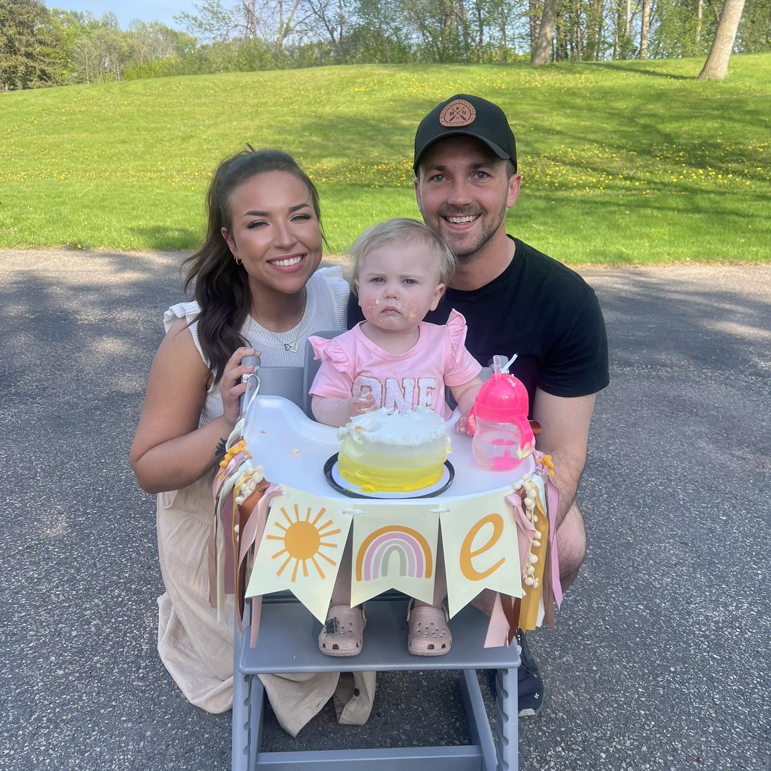 Celebrating Blake’s niece, Chloe! Her first birthday.