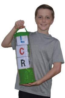 LCR Big Left Center Right Dice Game -Indoor/Outdoor Zip Bag