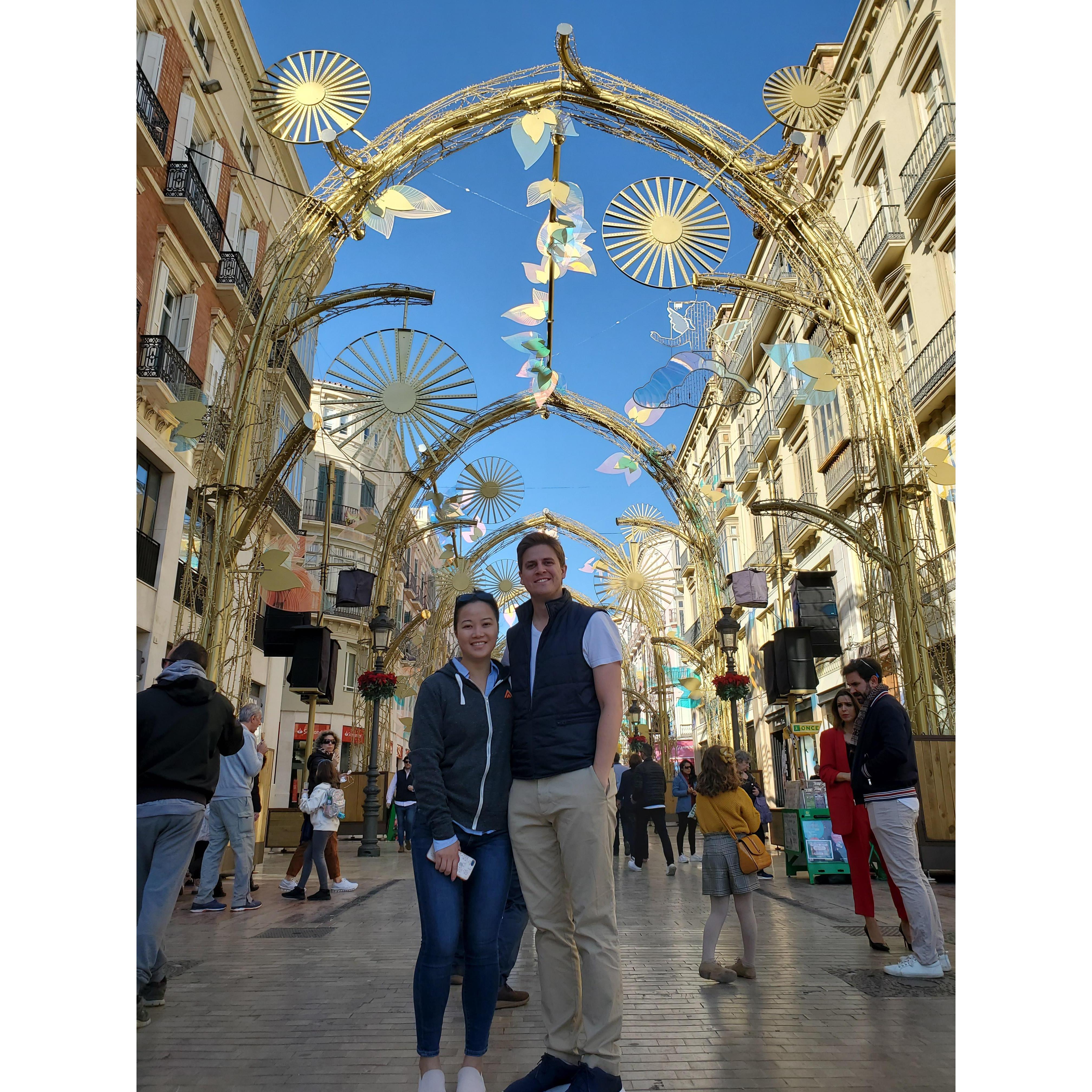 Malaga, Spain - our last trip before the pandemic, a great escape to the south of Spain during Christmas time. You can tell the food was amazing based on how voluptuous we look - no regrets!