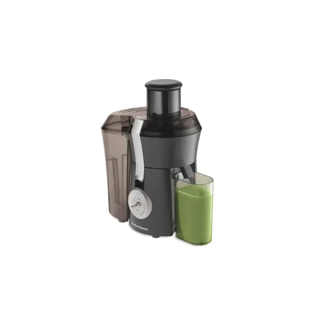Hamilton Beach Big Mouth Pro 800 Watt Juice Extractor 67650: Dishwasher-Safe, 20oz Capacity, 1-Speed, Black