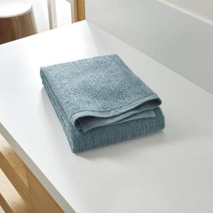 Ribbed Teal Bath Towel