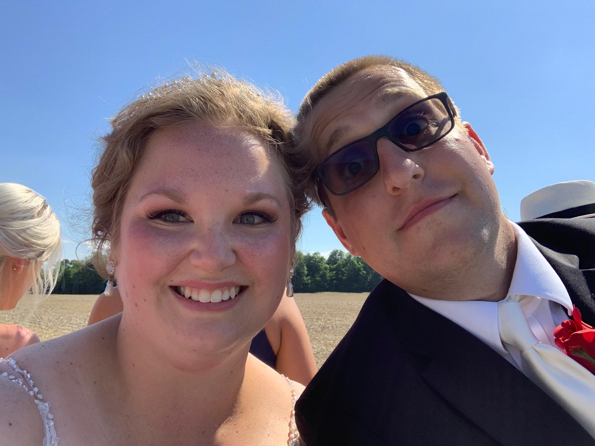 Our first selfie as Mr and Mrs Kuntz! 6/6/2020