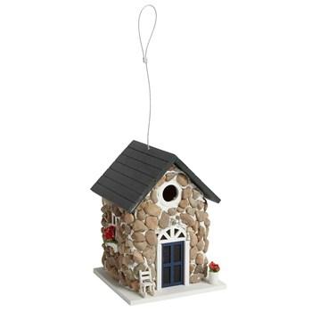 Stone Cottage Hanging Birdhouse