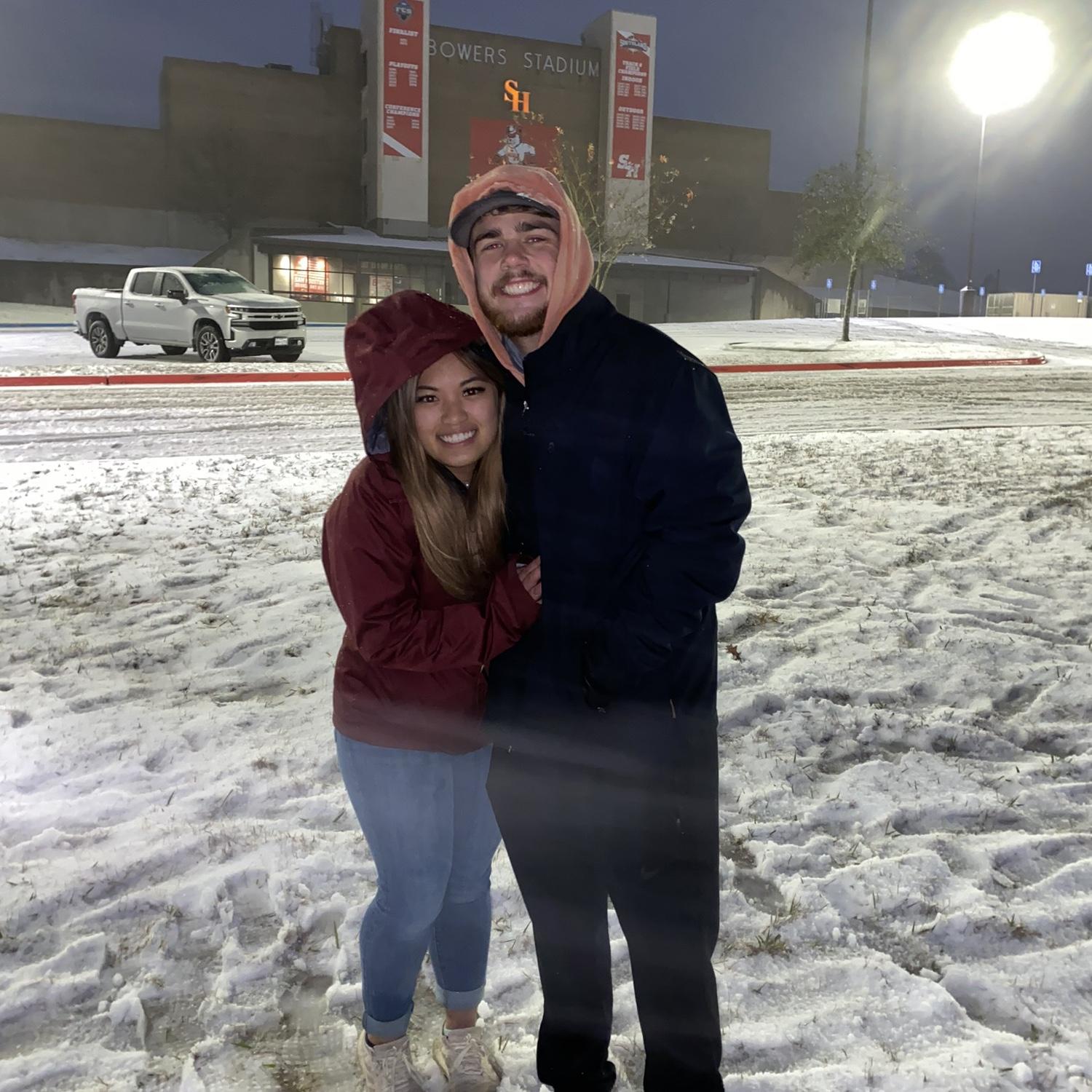 our first snow 2021