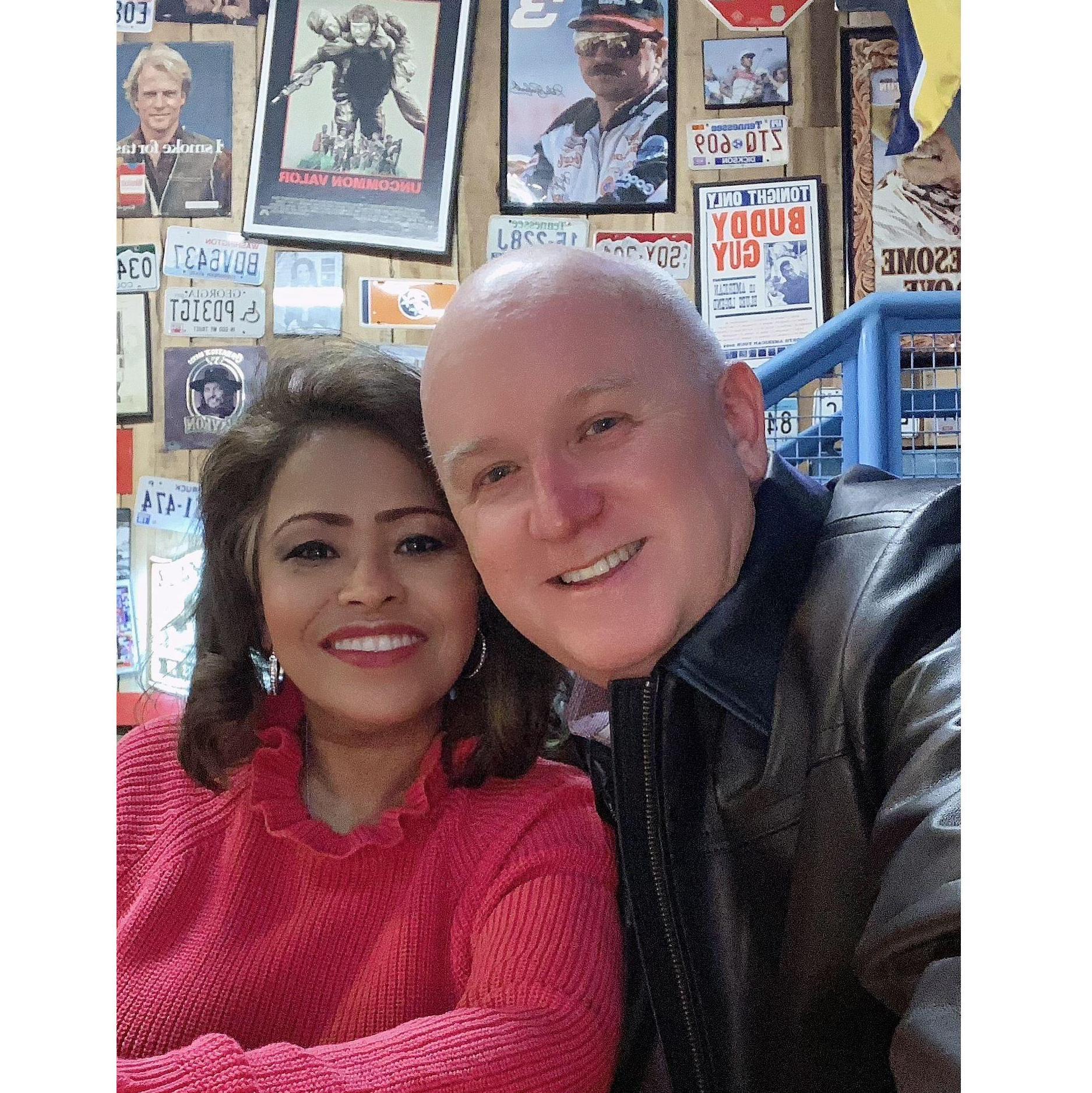 Visiting new resturant.