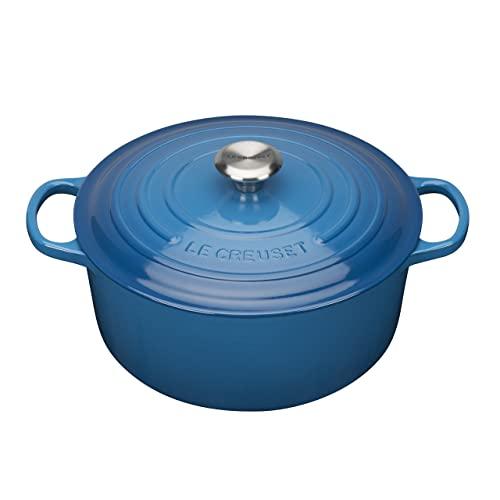 Le Creuset Enameled Cast Iron Signature Round Dutch Oven, 5.5 qt., Marseille