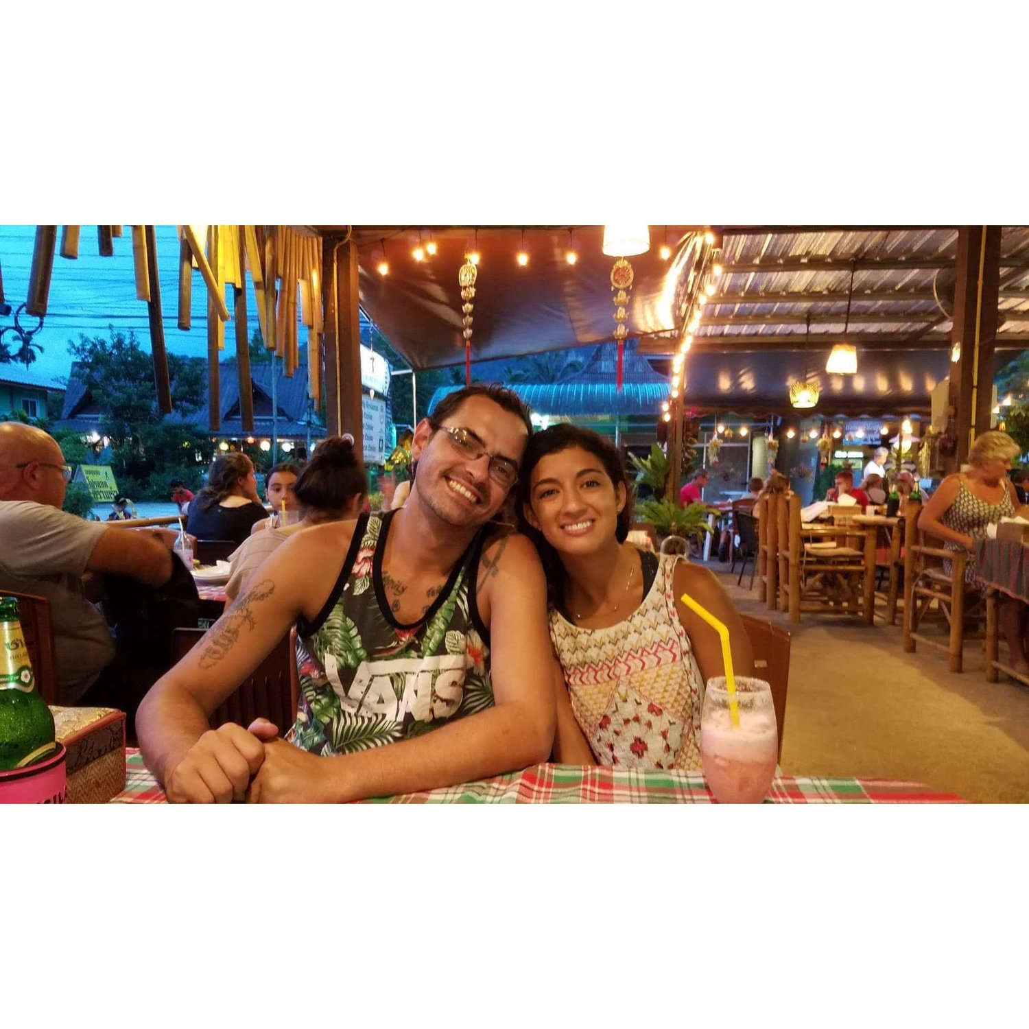 Newly in love and still in Thailand, we took a trip to Khao Sok National Park. Dinner with Stephanie and Pau. Great food and even better company. Look how cute Pau is!!