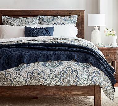 Jordana Paisley Percale Duvet Cover in King sz
