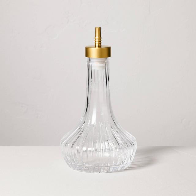 Glass and Brass Simple Syrup/Bitter Dispenser - Hearth & Hand™ with Magnolia