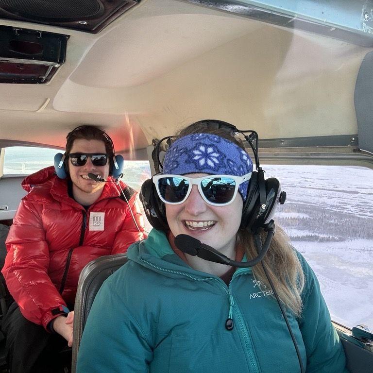 Makenna's 26th birthday present, discovery flight over Knik Glacier in Alaska