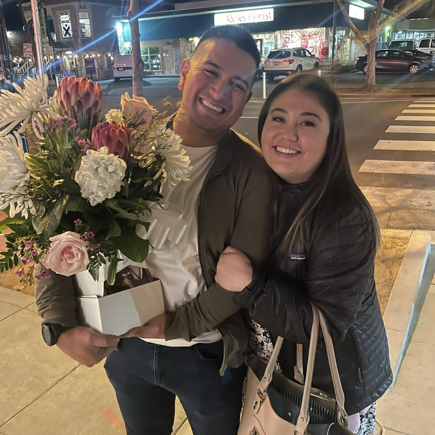 Celebrating Marilyn getting a new job (February 2023)