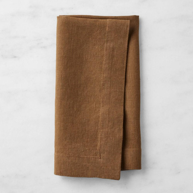 Signature Linen Napkins, Each, Cocoa