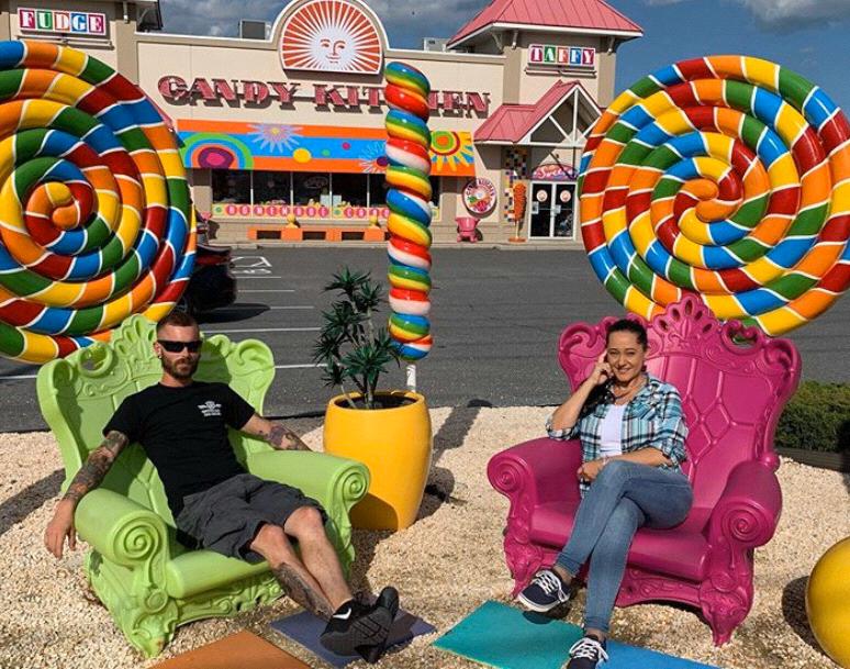 Family pit stop for candy!