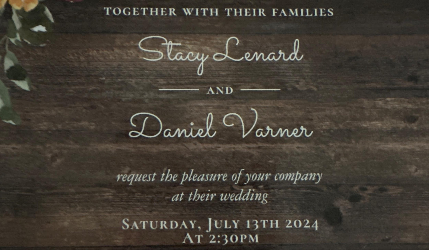 The Wedding Website of Stacy Lenard and Daniel Varner
