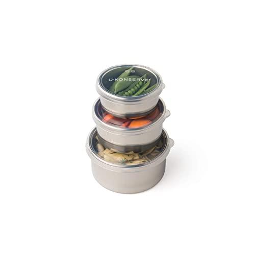 U Konserve, Round Nesting Trio Clear Silicone Lid