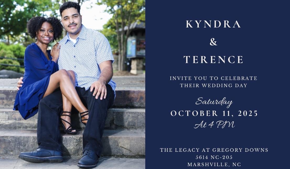 The Wedding Website of Kyndra Gilmore and Terence Richard