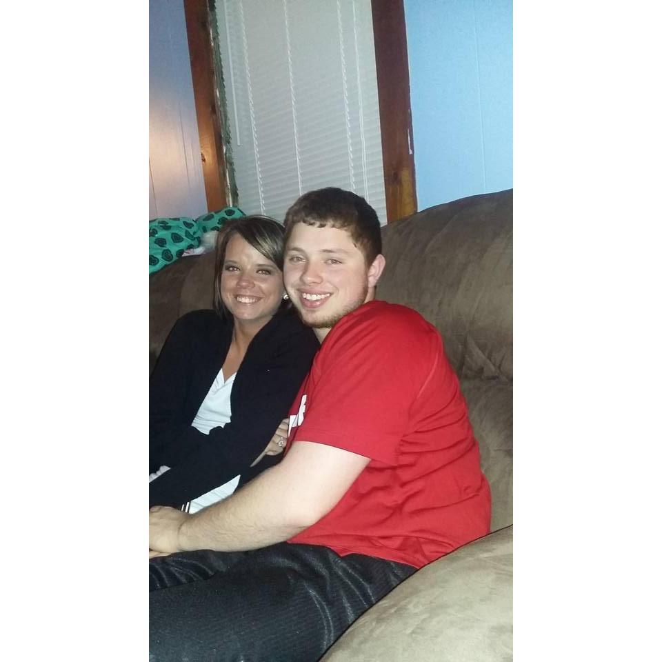 We first said “I love you”, before his mom snapped this pic of us!