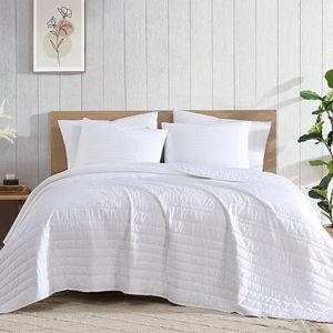 KING - White Bamboo Bliss Drift Quilt Mini Set