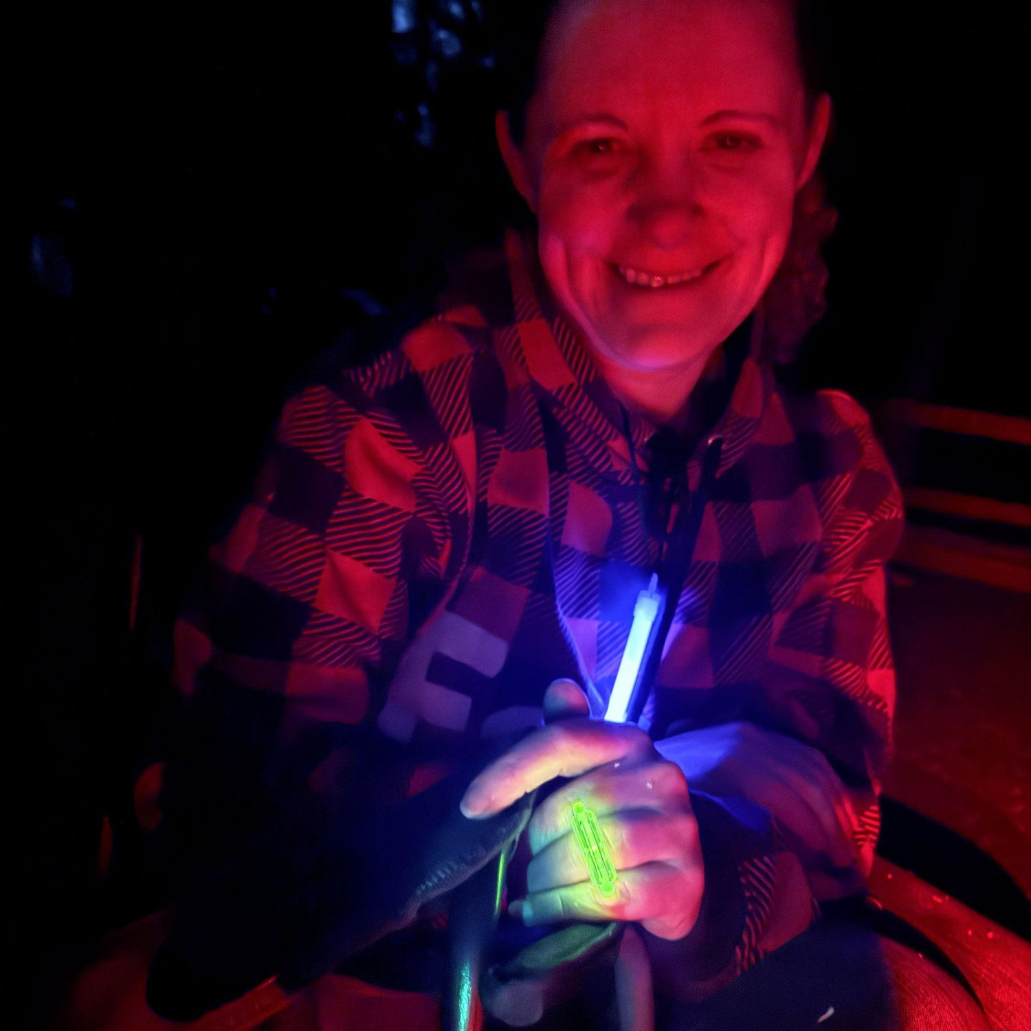First ring.  Stephen asked me to be his girlfriend at the campfire on our second date with a glow stick ring (and matching necklace)