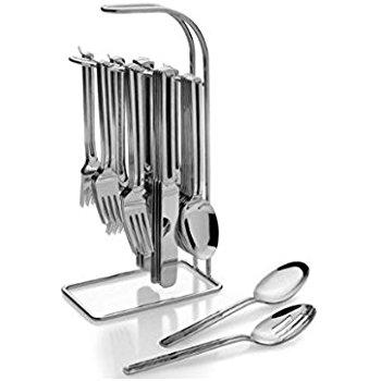 The Rack 42 piece Stainless Steel Flatware Set