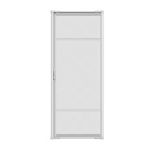 LARSON Brisa 36-in W x 80-in H x 2-in T White Single Retractable Aluminum Screen door (Handle Included)