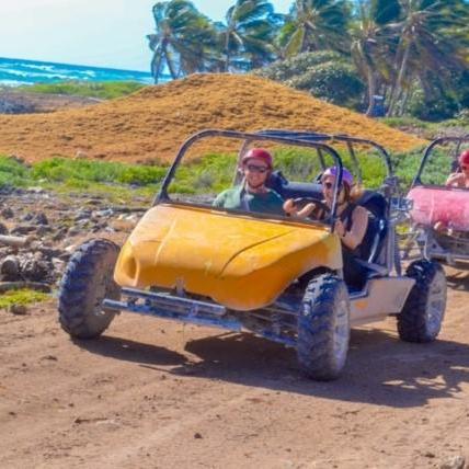 Jess only lost control of the vehicle twice on this ride in the Dominican Republic;)