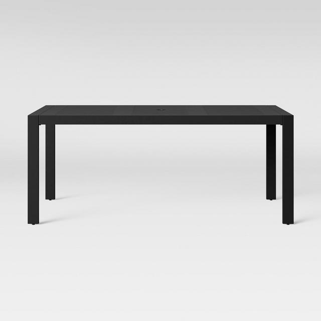 Henning 6-Person Rectangle Patio Dining Table - Black - Project 62™