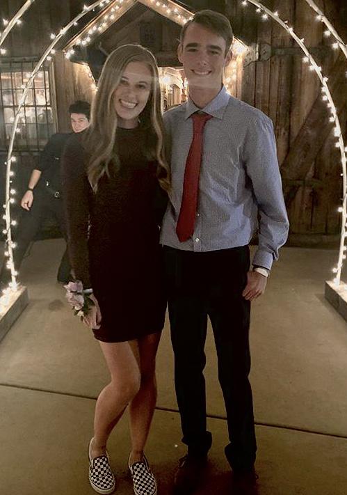 Their first date ever! Scudder asked Lauren to Winter Formal as a friend. “He was the first guy I ever danced with that made me laugh and actually enjoy myself” (Lauren).