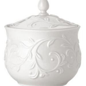 Lenox Dinnerware, Opal Innocence Carved Sugar Bowl