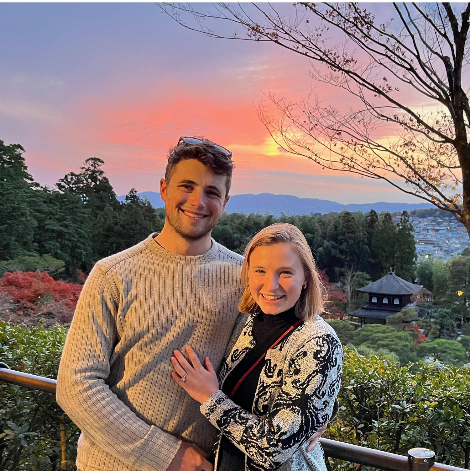 Immediately post-engagement! (after Lily had stopped crying)