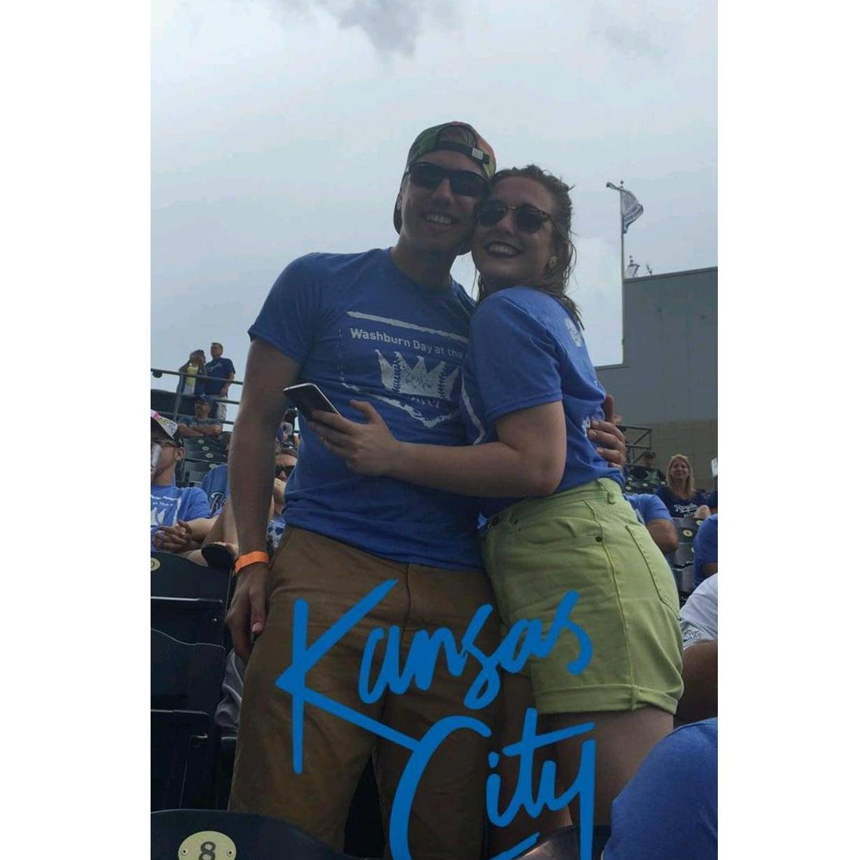 We started (unofficially) dating the night the Royals won the Series in 2015. They've been a major part of our lives since!