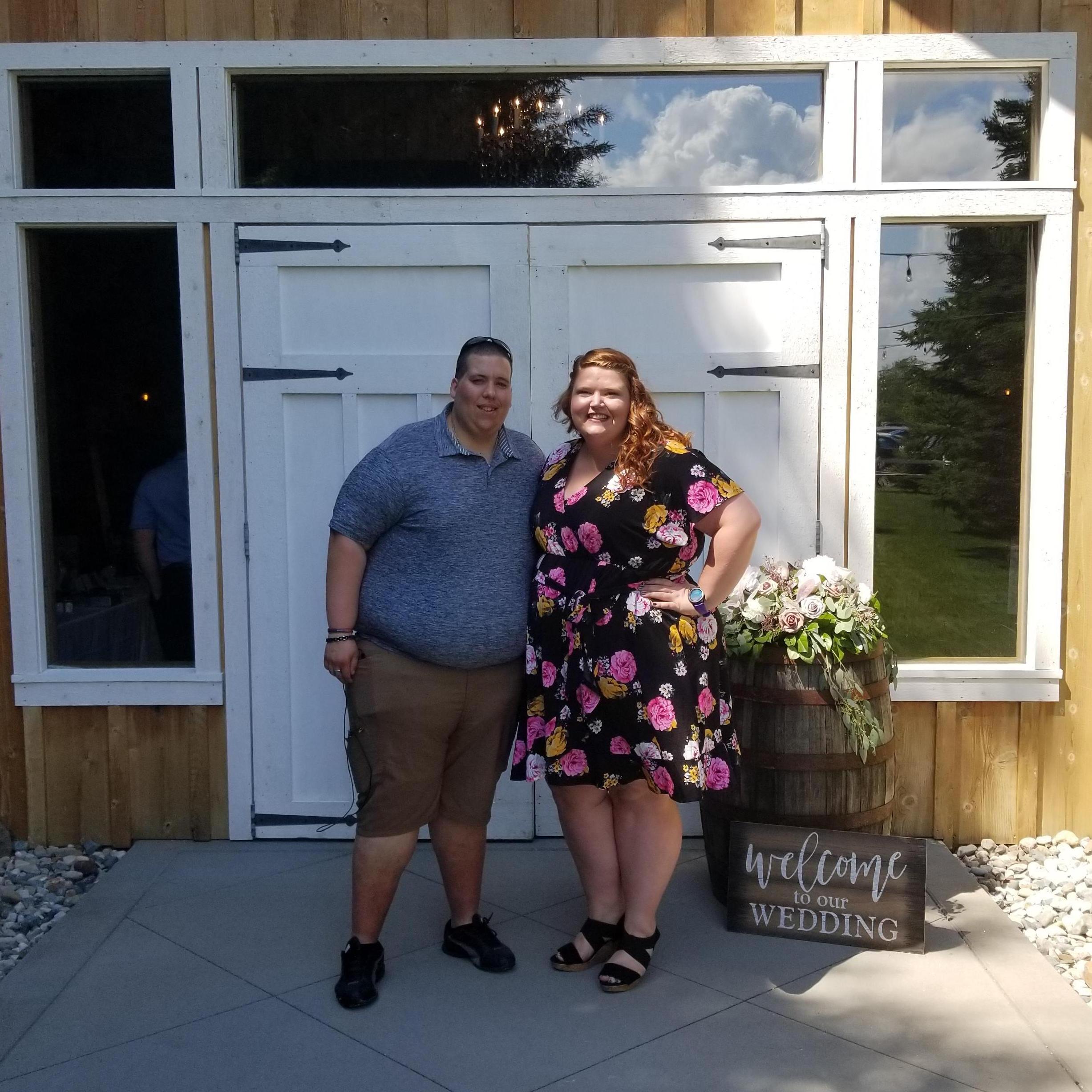 We took this picture while at a wedding, just a couple weeks before Brandon got down on one knee and asked me to be his wife!