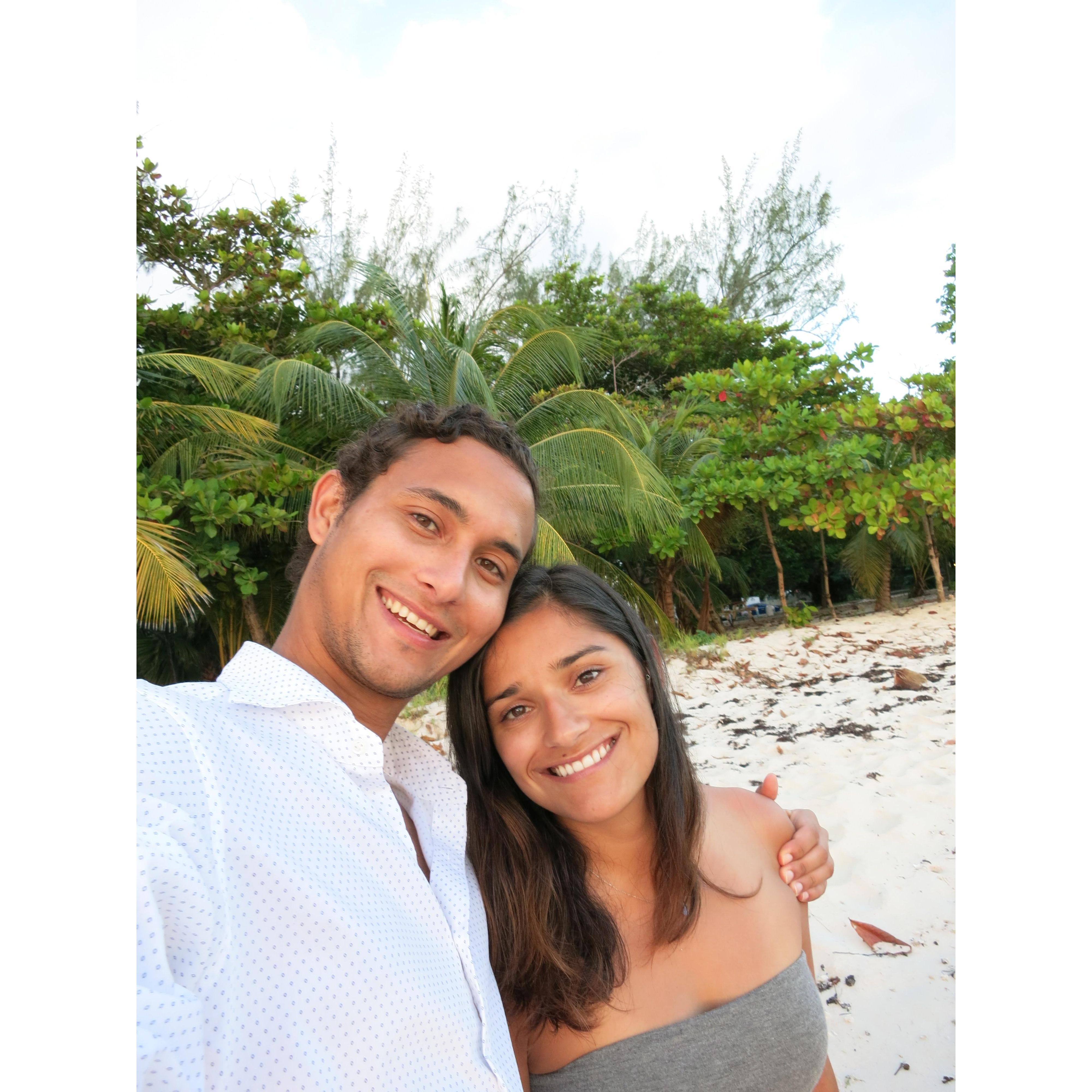 Erika's first trip to Barbados (December 2014)