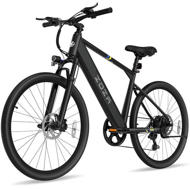 ZDZA Electric Bike, 1000W Peak Motor, 26” E Bike for Adults, 40 Miles Range & 22 Mph Ebike, Electric Bicycle for Commute, 7 Speed & Colorful LCD Display