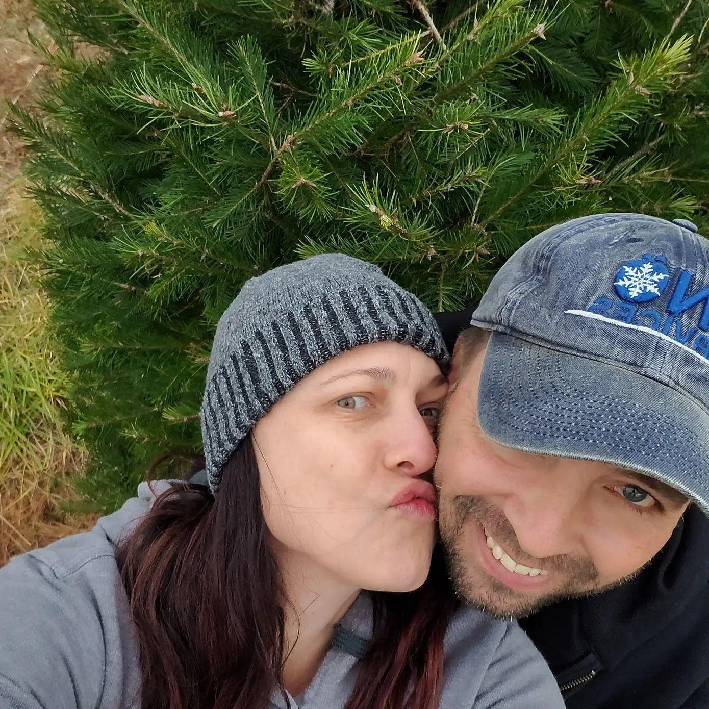 Cutting our 2021 Christmas Tree...2nd year of our annual tradition!